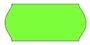 Immagine di Etichette permanenti ondulate fluorescenti 26x16 conf. 36 pz. verde