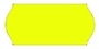 Immagine di Etichette permanenti ondulate fluorescenti 26x16 conf. 36 pz. giallo
