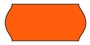 Immagine di Etichette permanenti ondulate fluorescenti 26x16 conf. 36 pz. arancione
