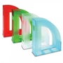 Immagine di Portariviste in plastica antiurto 'Modula' verde trasparente