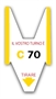 Immagine di Rotolo eliminacode da 2000 biglietti a coda di rondine giallo conf. 5 pz.
