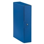 Immagine di Cartella portaprogetto con bottone 'Eurobox' dorso 8 conf. 5 pz. blu