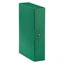 Immagine di Cartella portaprogetto con bottone 'Eurobox' dorso 8 conf. 5 pz. verde