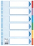 Immagine di Divisore in cartoncino 6 tasti colorati A4