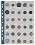 Immagine di Busta a foratura universale per monete 22x30 30 posti conf. 10 pz.