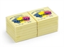 Immagine di Biglietto adesivo 75x75 zeta note 100 fogli giallo conf. 12 pezzi 