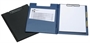 Immagine di Cartella portablocco con molla rivestito in PVC blu