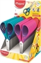 Immagine di Forbici 'Essential Soft' lame in acciaio 13 cm espositore 24 pz. colori assortiti