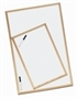 Immagine di Lavagna bianca cancellabile con cornice in legno 30x40