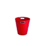 Immagine di CESTINO CON MANICI GETTACARTE 13 LT 28,5X30H ROSSO